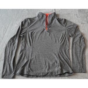 Spyder Jacket Women's M Gray 1/4 Zip Pullover Active Lightweight Run Athletic‎